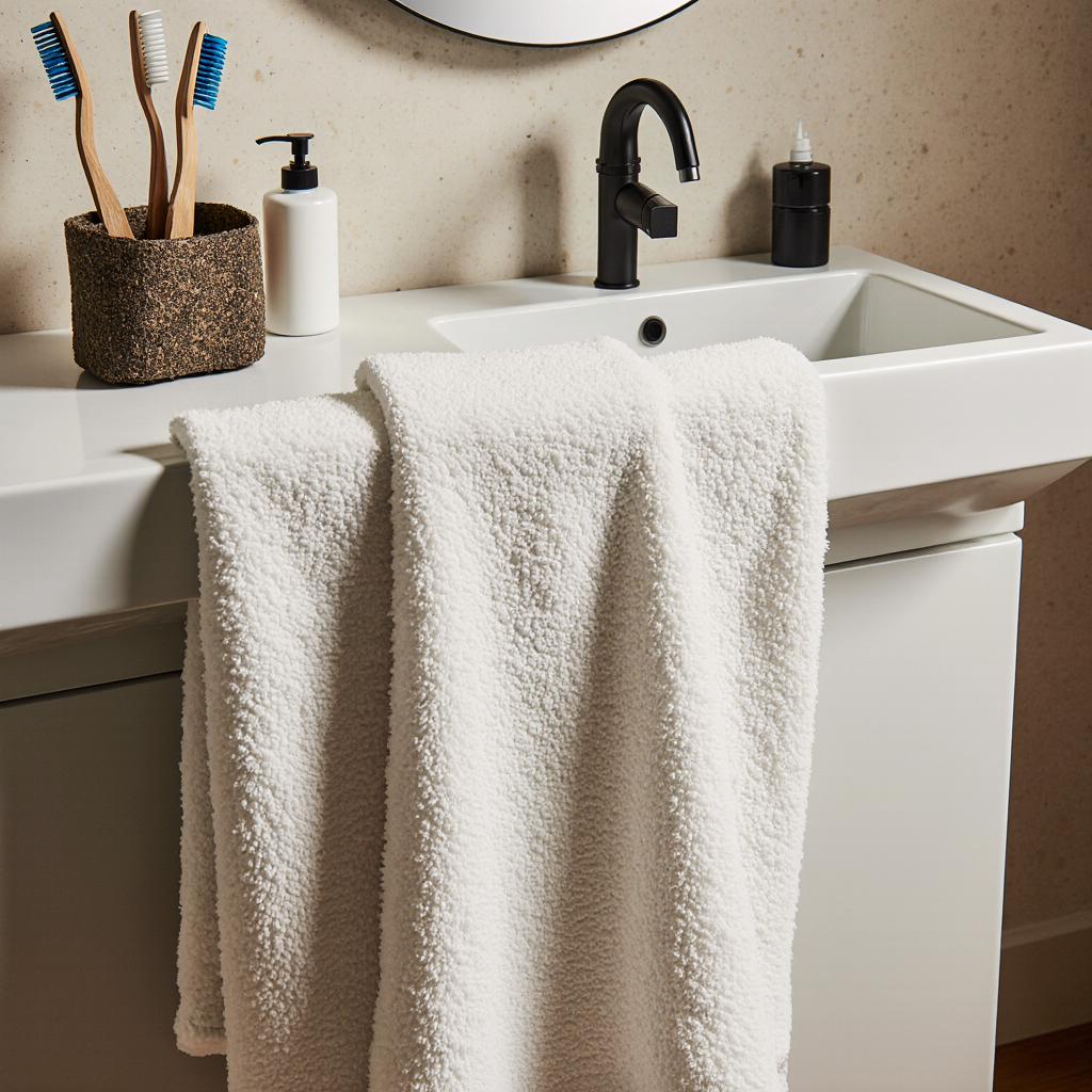 ultra-realistic_photograph_of_pure_white_600_gsm_turkish_cotton_hand_towel_hanging_beside_home_bath_7otl4uvgn6ch7ulxz9aq_3